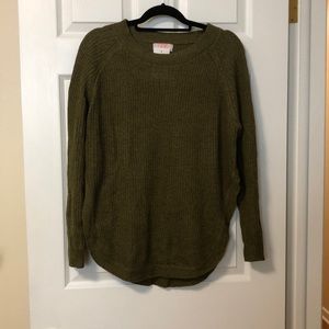 NEW Womens Boutique Sweater Top by C+ D+ M sz XL olive green